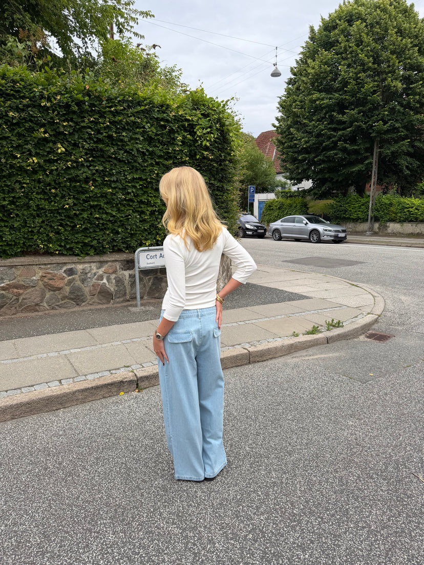 Nora Denim Jeans - Light Blue