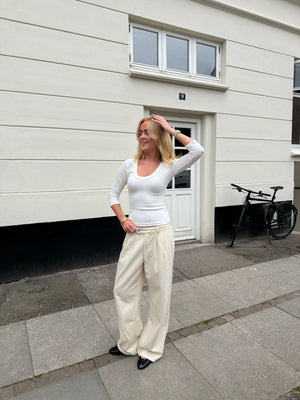 Nora Denim Jeans - Beige