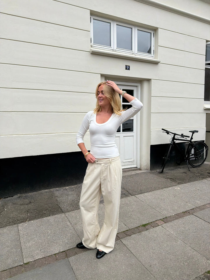 Nora Denim Jeans - Beige
