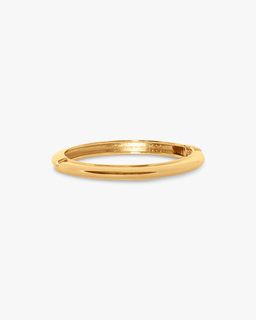 Amilia Thin Bangle Bracelet - Gold Plated