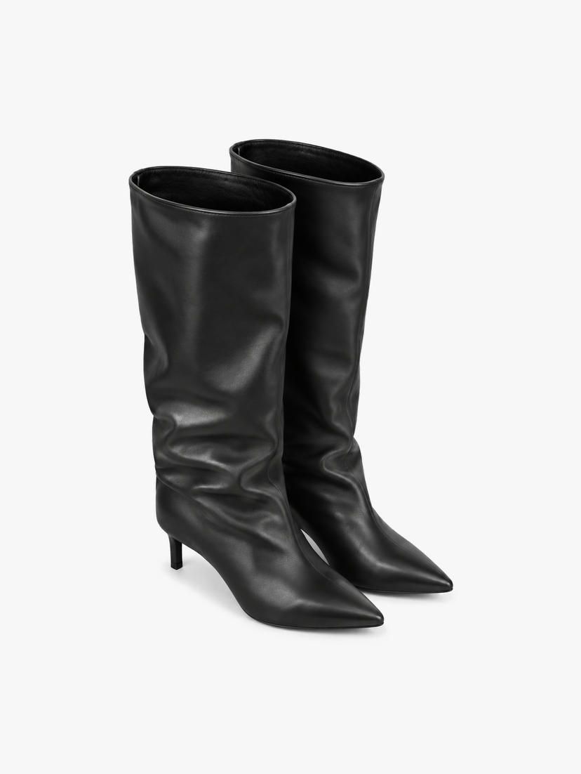 Alicia Long Boots - Black