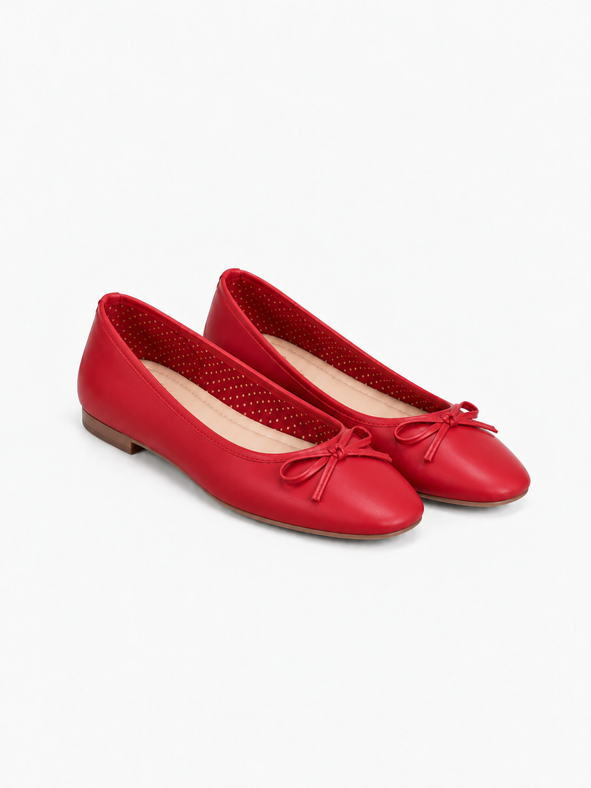 Dora Bow Ballerina - Red