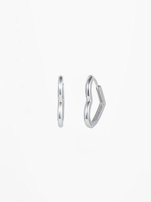 Julie Heart Earrings - Stainless Steel