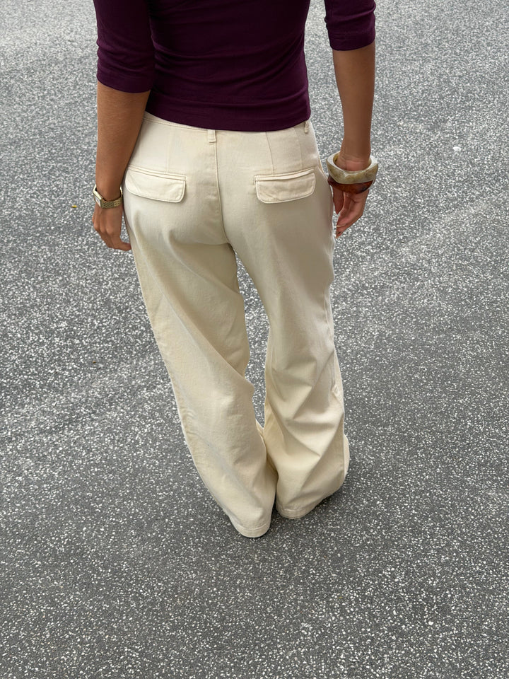 Nora Denim Jeans Petit - Beige