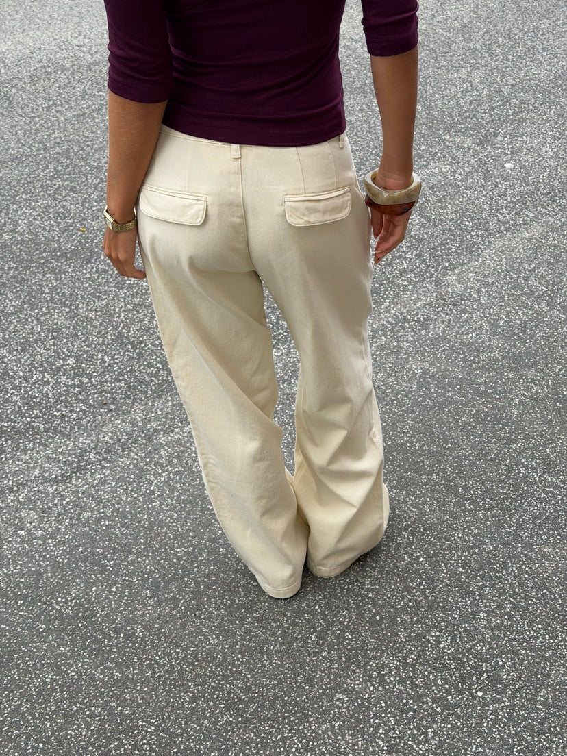 Nora Denim Jeans Petit - Beige