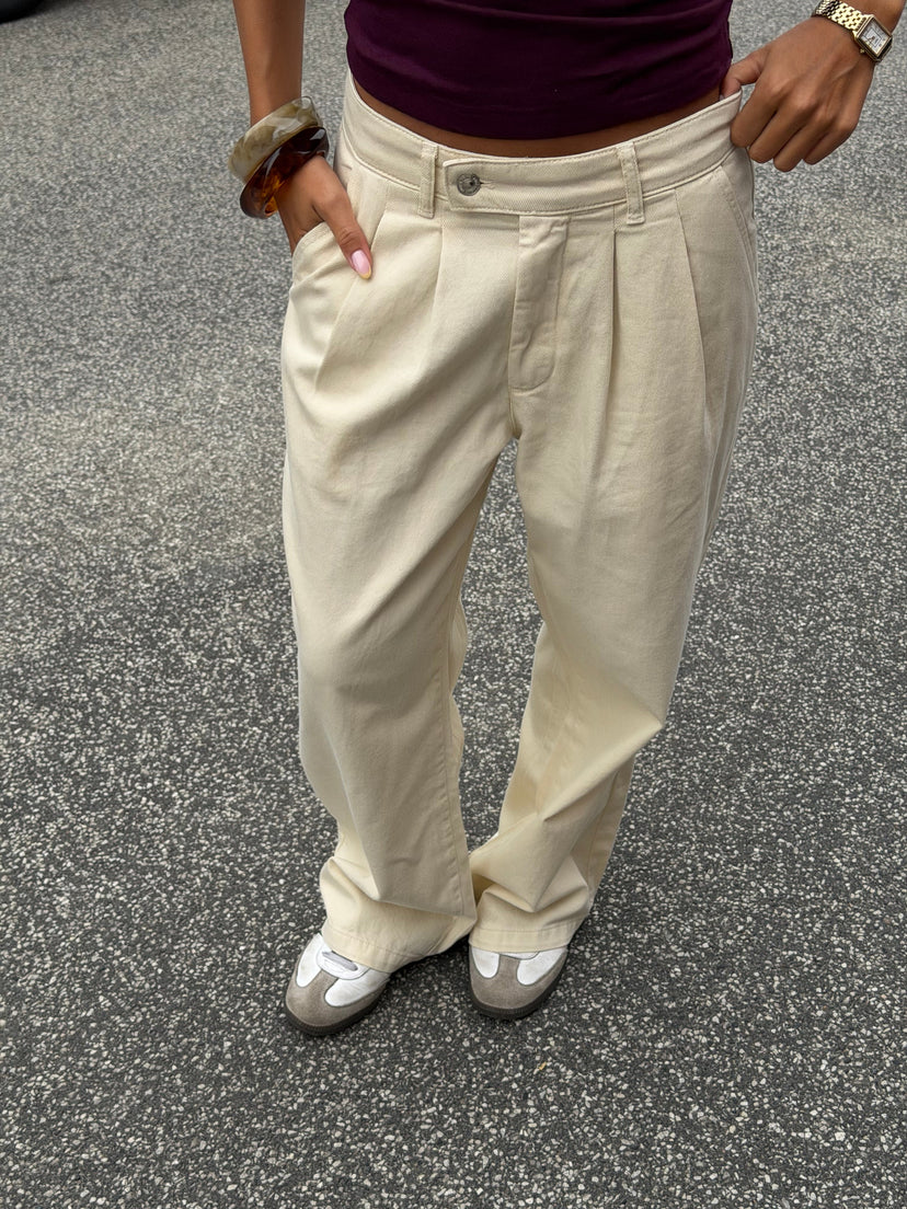 Nora Denim Jeans Petit - Beige