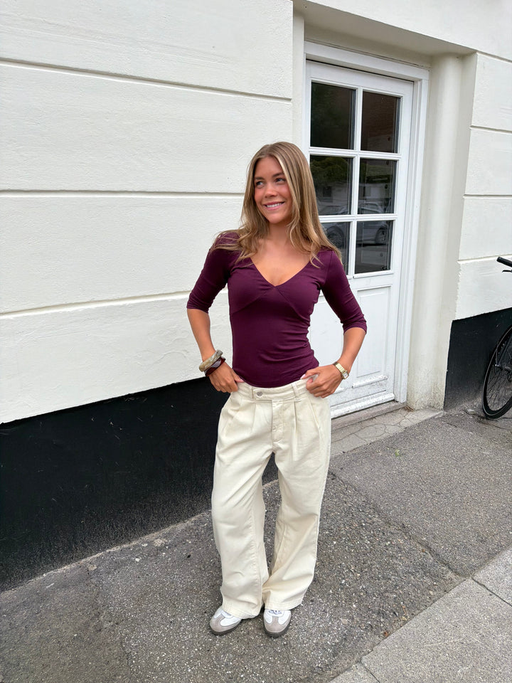 Nora Denim Jeans Petit - Beige