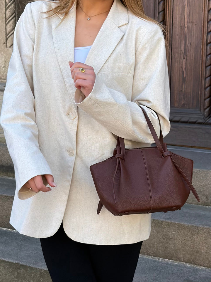 Andrea Mini Strap Bag - Dark Brown