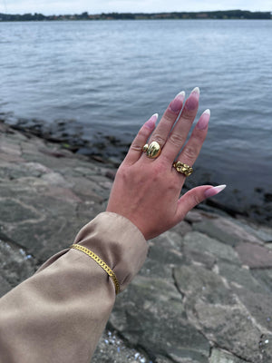 Marie Chunky Adjustable Ring - Gold Plated