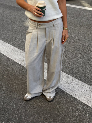 Nora Pants Petit - Light Grey Melange