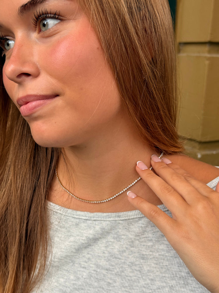 Mira Zircon Necklace - Gold Plated