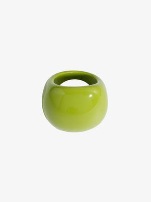 Lisa Square Chunky Ring - Matcha Green