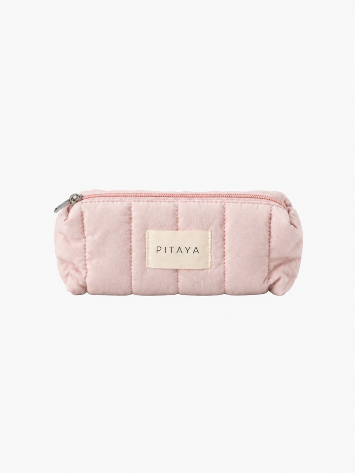 Small Triangle Makeup Bag - Light Pink