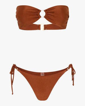 Karo Bikini Set - Brown