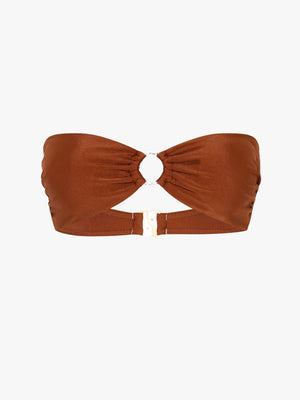 Karo Bikini Top - Brown