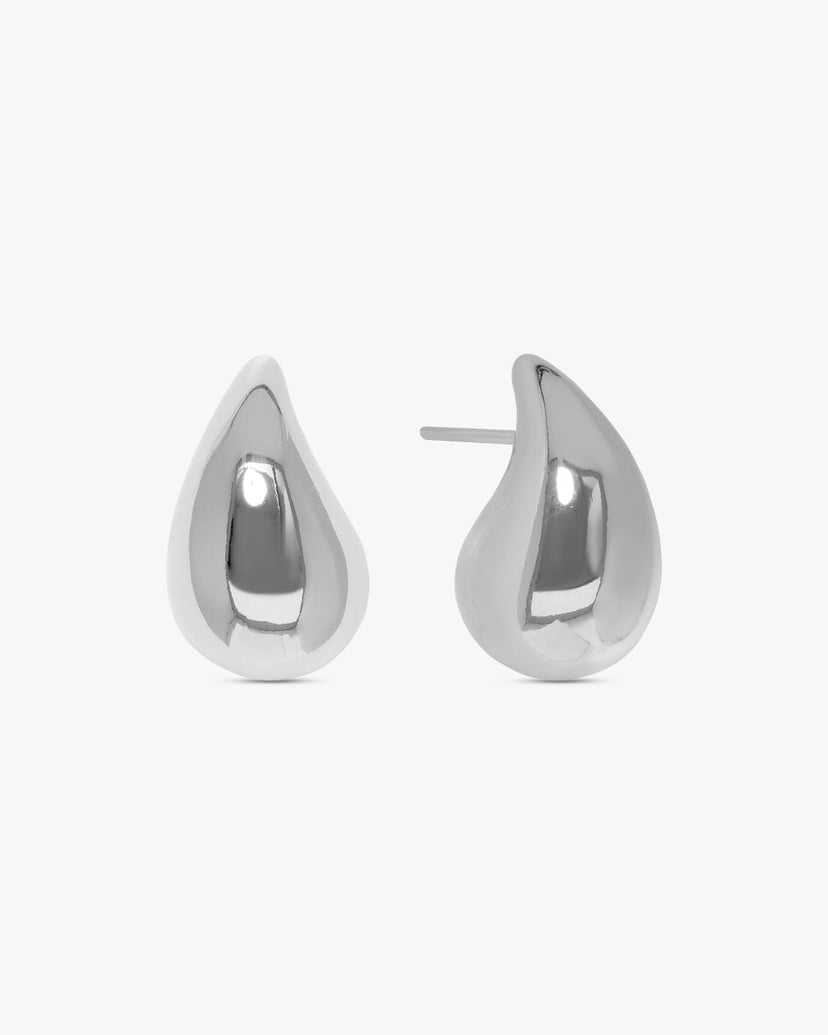 Sascha Small Drop Earrings - Silver Plated