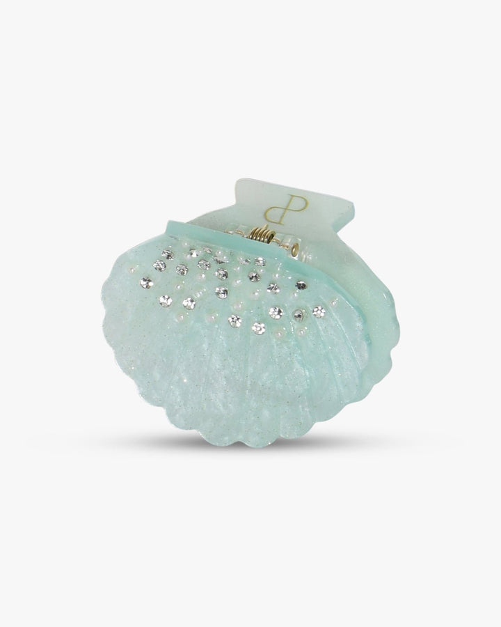 Tora Mini Shell Hairclip - Light Green